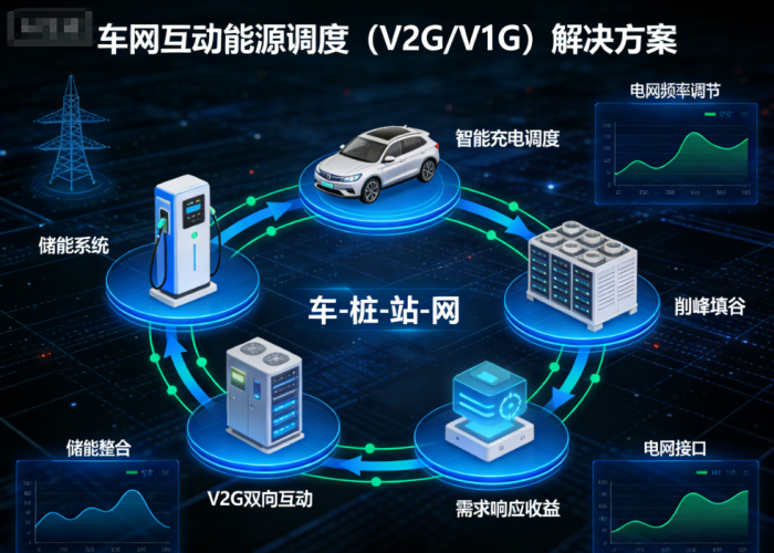 車網(wǎng)互動(dòng)能源調(diào)度（V2G/V1G）解決方案