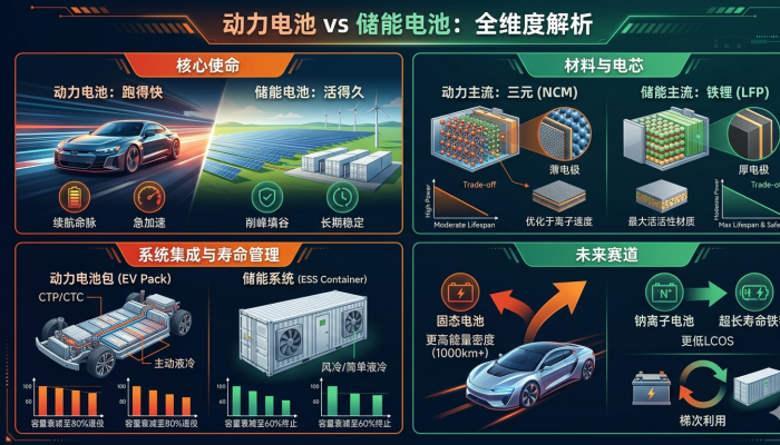 「儲能大視野」 動力電池 vs 儲能電池 兩種電池不同賽道